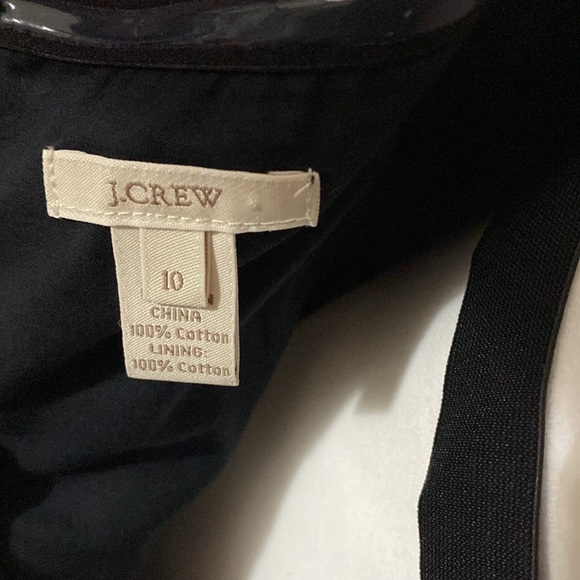 4/20 J.Crew Black Strapless Seersucker Fit & flare cocktail event dress size 10 - Picture 5 of 8